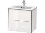 Duravit XSquare Waschtisch-Unterschrank XS416501818 61x56x38,8cm, 2 Schubkästen, weiß matt
