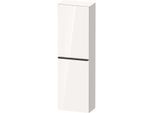 Duravit D-Neo Halbhochschrank DE1318L2222 40 x 24 cm, Weiß Hochglanz, 1 Türe, links, 4 Glasfachböden