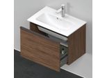 Duravit D-Neo Waschtisch-Unterschrank DE426802121 61 x 37,2, Nussbaum Dunkel, wandhängend, 1 Auszug