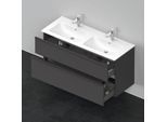 Duravit D-Neo Waschtisch-Unterschrank DE436504949 128 x 46,2 cm, Graphit Matt, wandhängend, 1 Schubkasten, 1 Auszug