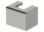 Duravit D-Neo Waschtisch-Unterschrank DE427100707 58,4 x 44,2 cm, Betongrau Matt, wandhängend, 1 Auszug
