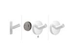 Emco Round Handtuchhaken 437513900 40mm, weiss
