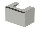 Duravit D-Neo Waschtisch-Unterschrank DE427200707 68,4 x 44,2 cm, Betongrau Matt, wandhängend, 1 Auszug