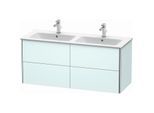 Duravit XSquare Waschtisch-Unterschrank XS417500909 128x56x47,8cm, 4 Schubkästen, Lichtblau matt