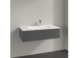 Villeroy und Boch Antao Waschtisch-Unterschrank K02100GK 98,8x25,6x49,3cm, mit Frontstruktur, anthracite matt lacquer