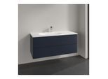 Villeroy und Boch Antao Waschtisch-Unterschrank L06000HG 118,8x50,4x49,3cm, ohne Frontstruktur, midnight blue matt lacquer