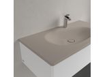 Villeroy und Boch Antao Schrankwaschtisch 4A76A2AM 100x50cm, eckig, 1 Hahnloch, ohne Überlauf, almond C-plus