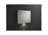 Burgbad Eqio Spiegelschrank SPGT090F2009 90 x 80 x 17 cm, Weiß Hochglanz