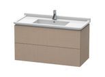 Duravit L-Cube Waschtisch-Unterschrank LC626607575 102 x 46,9 cm, leinen, 2 Schubkästen, wandhängend
