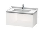 Duravit L-Cube Waschtisch-Unterschrank LC616508585 82 x 46,9 cm, weiß hochglanz, 1 Auszug, wandhängend