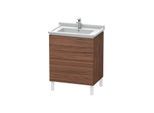 Duravit L-Cube Waschtisch-Unterschrank LC660802121 67 x 46,9 cm, nussbaum dunkel, 2 Auszüge, stehend