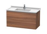 Duravit L-Cube Waschtisch-Unterschrank LC626607979 102 x 46,9 cm, nussbaum natur, 2 Schubkästen, wandhängend