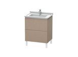 Duravit L-Cube Waschtisch-Unterschrank LC660807575 67 x 46,9 cm, leinen, 2 Auszüge, stehend
