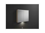 Burgbad Eqio Spiegelschrank SPGT090F3180 90 x 80 x 17 cm, Eiche Dekor Cashmere