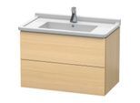 Duravit L-Cube Waschtisch-Unterschrank LC626507171 82 x 46,9 cm, mediterane eiche, 2 Schubkästen, wandhängend