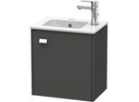 Duravit Brioso Waschtischunterbau BR4000R1049 420x442x289mm, Graphit Matt, Tür r., Griff Chrom