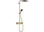 hansgrohe Pulsify Brause-Set 24220140 mit Thermostat, brushed bronze