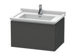Duravit L-Cube Waschtisch-Unterschrank LC616404949 67 x 46,9 cm, graphit matt, 1 Auszug, wandhängend