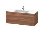 Duravit L-Cube Waschtisch-Unterschrank LC6929O7979 120 x 48 cm, 1 Hahnloch, nussbaum natur, 2 Schubkästen