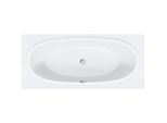 Duravit Balcoon Badewanne 700679030000000 180x80cm, Einbauversion, 1 Rückenschräge, weiß matt
