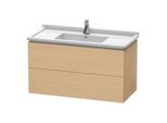 Duravit L-Cube Waschtisch-Unterschrank LC626603030 102 x 46,9 cm, Eiche natur, 2 Schubkästen, wandhängend