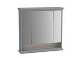 Vitra Valarte LED-Spiegelschrank 62232 78x17x76cm, 3 Spiegeltüren, Korpus grau matt