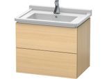 Duravit L-Cube Waschtisch-Unterschrank LC626407171 67 x 46,9 cm, mediterane eiche, 2 Schubkästen, wandhängend