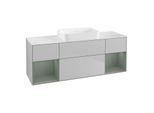 Villeroy und Boch Finion Waschtischunterschrank G741GMGJ 160x60,3x50,1cm, Regale Olive matt lacquer, Light grey matt