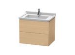 Duravit L-Cube Waschtisch-Unterschrank LC626403030 67 x 46,9 cm, Eiche natur, 2 Schubkästen, wandhängend