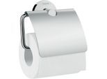 Hansgrohe Logis Universal Papierhalter 41723000 Messing, mit Deckel, chrom
