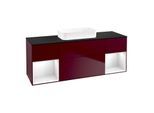 Villeroy und Boch Finion Waschtischunterschrank F742GFHB 160x60,3x50,1cm, Regale Glossy white lacquer, Peony Matt