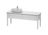 Duravit Luv Waschtischunterschrank LU9563L3636 178,3x57cm, links, Weiß Seidenmatt, 2 Auszüge, stehend