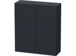 Duravit L-Cube Halbhochschrank LC116708080 70x24,3x80cm, 2 Türen, graphit supermatt