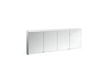 Emco prime Aufputz-Lichtspiegelschrank 949706266 2000x700mm, 4-türig, aluminium/spiegel