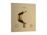 hansgrohe Ecostat Comfort E Thermostat 33716990 Unterputz, für 2 Verbraucher, 23 l/min, EN 1717, polished gold optic