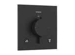 hansgrohe Ecostat Comfort E Thermostat 33711670 Unterputz, für 2 Verbraucher, 24 l/min, schwarz matt