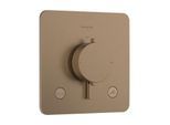 hansgrohe Ecostat Comfort Q Thermostat 33717140 Unterputz, für 2 Verbraucher, 23 l/min, EN 1717, brushed bronze