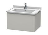 Duravit L-Cube Waschtisch-Unterschrank LC616400707 67 x 46,9 cm, betongrau matt, 1 Auszug, wandhängend
