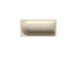 Bette BetteOcean Low-Line Badewanne 8837-006 jasmin, 170x80x38cm, Fußende rechts, Überlauf vorne