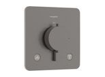 hansgrohe Ecostat Comfort Q Thermostat 33713340 Unterputz, für 2 Verbraucher, 24 l/min, brushed black chrome