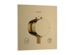 hansgrohe Ecostat Comfort E Thermostat 33711990 Unterputz, für 2 Verbraucher, 24 l/min, polished gold optic