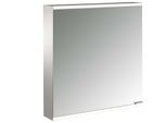 Emco prime Aufputz-Lichtspiegelschrank 949706221 600x700mm, 1 Tür, Anschlag links, aluminium/spiegel