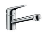 hansgrohe Focus M42 Küchenarmatur 100 1jet 71808000 schwenkbarer Auslauf 360°, chrom