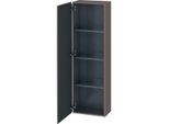 Duravit L-Cube Halbhochschrank LC1168L4343 40x24,3x132cm, Tür links, basalt matt