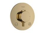 hansgrohe Ecostat Comfort S Thermostat 33718990 Unterputz, für 2 Verbraucher, 23 l/min, EN 1717, polished gold optic
