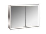 Emco prime Unterputz-Lichtspiegelschrank 949706293 1000x730mm, 2-türig, aluminium/spiegel