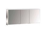 Emco prime Aufputz-Lichtspiegelschrank 949706286 1600x700mm, 3-türig, aluminium/spiegel