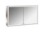 Emco prime Unterputz-Lichtspiegelschrank 949706394 1200x730mm, 2-türig, aluminium/weiss