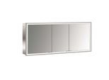 Emco prime Unterputz-Lichtspiegelschrank 949706296 1600x730mm, 3-türig, aluminium/spiegel