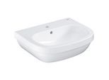 Grohe Euro Keramik Waschtisch 3933600H 55cm, alpinweiß PureGuard/Hyper Clean, 1 Hahnloch mit Überlauf